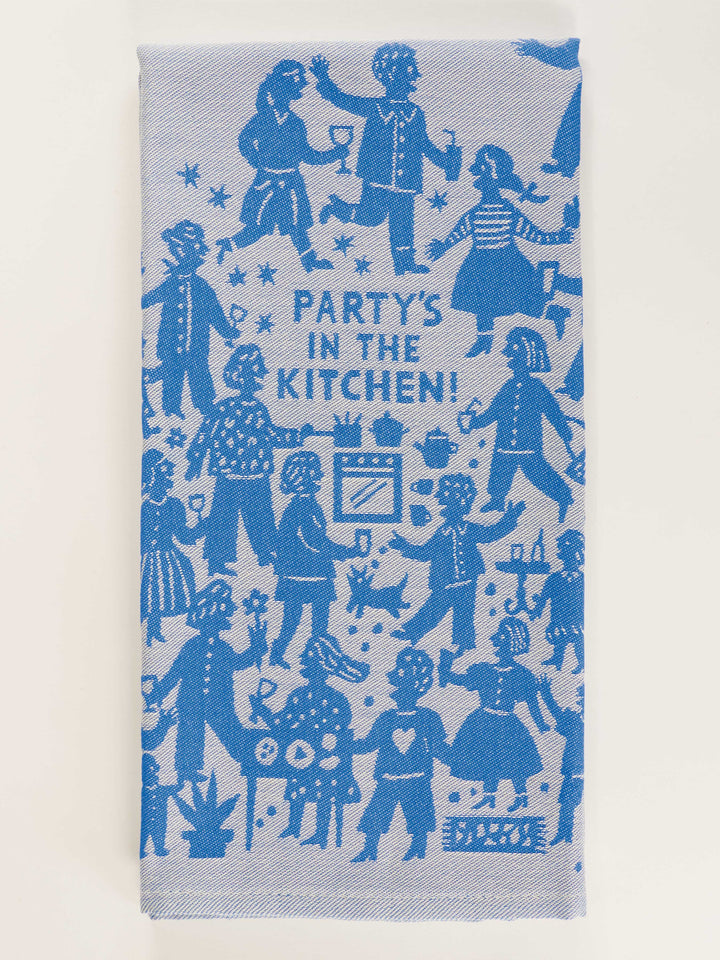 Party's in the Kitchen Dish Towel | Blue Q