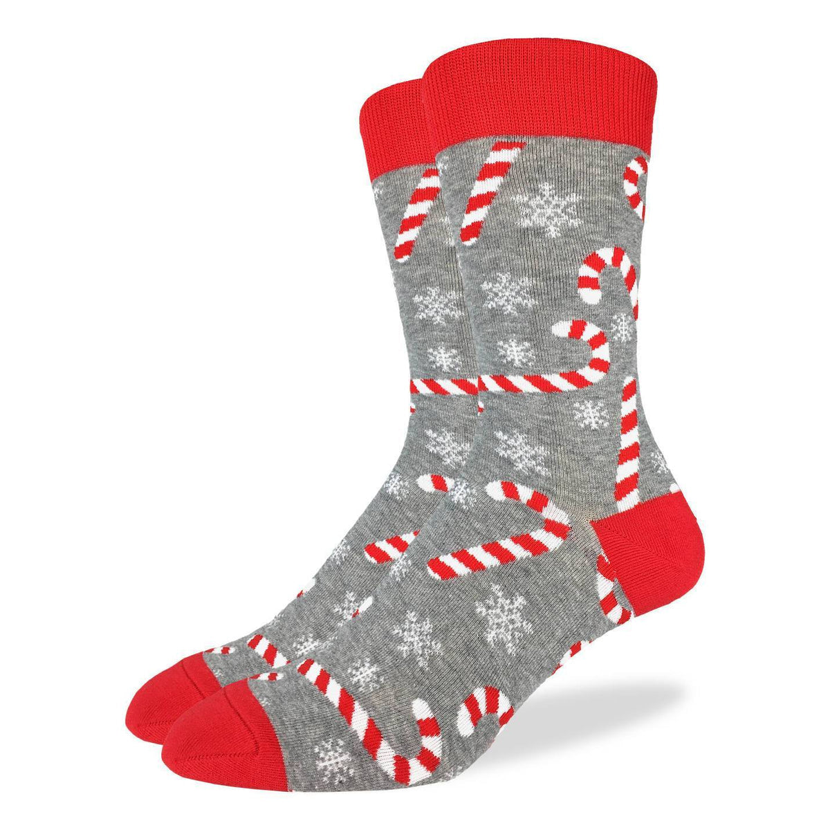 Good Luck Sock | Men's Crew | Candy Cane Christmas