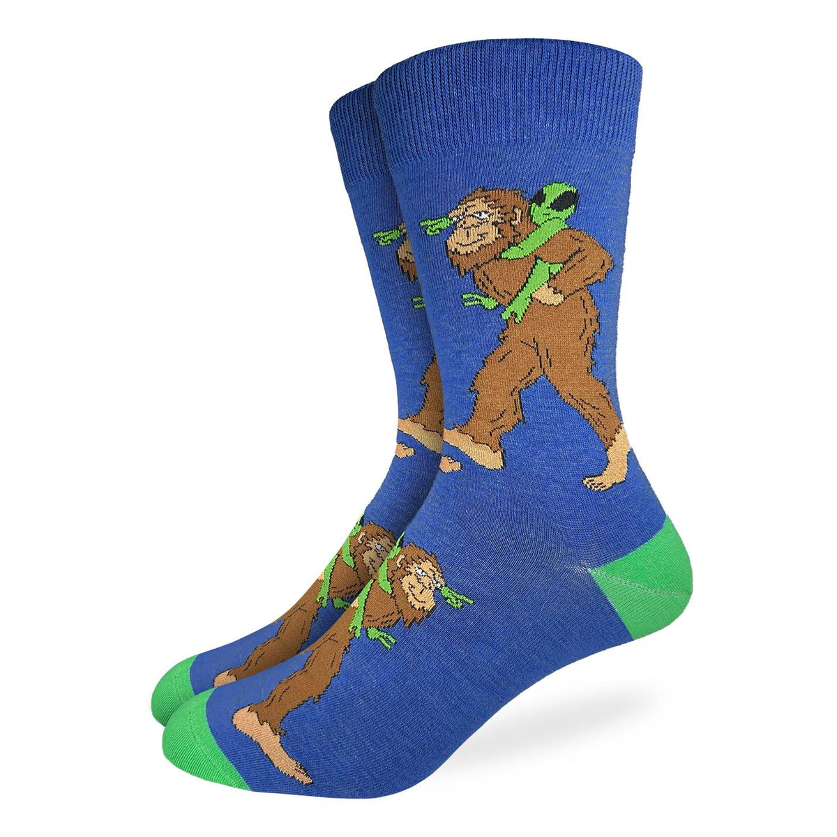 Good Luck Sock | Men's Crew | Bigfoot & Aliens