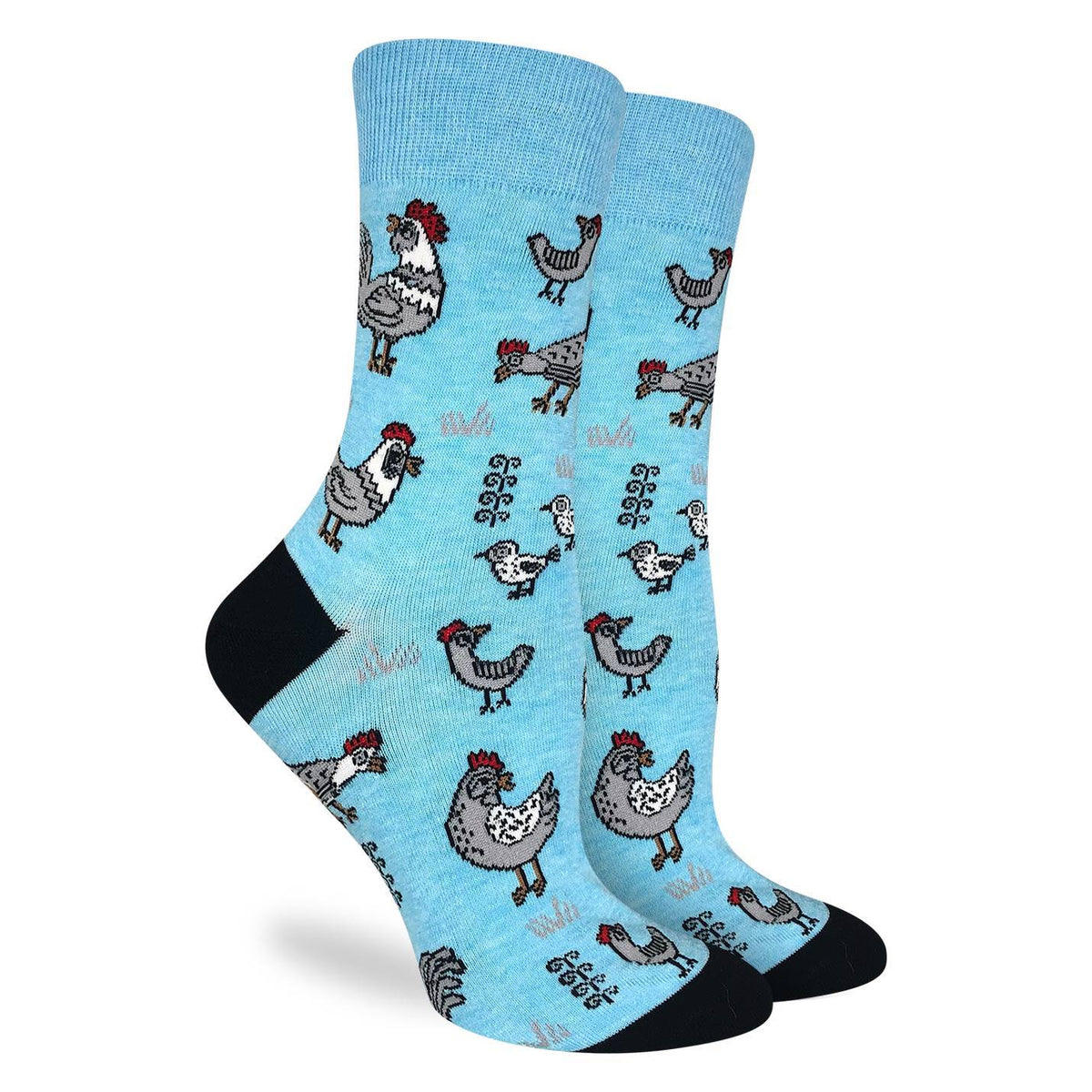 Good Luck Sock | Women's Crew | Chickens