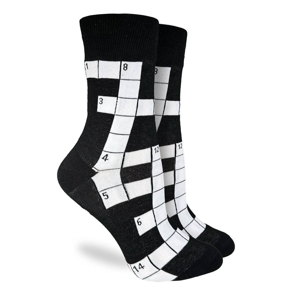 Good Luck Sock | Women's Crew | Crossword Puzzle