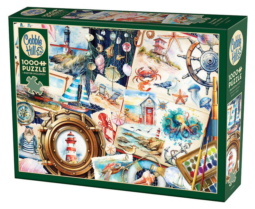 Cobble Hill | Seashore Sketchbook 1000 piece puzzle