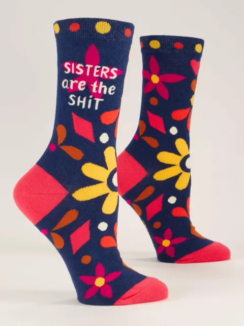 Blue Q | Women's Crew Socks | Sisters