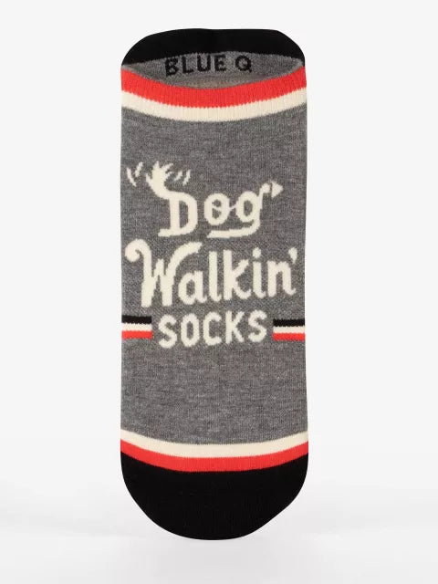 Blue Q | Sneaker Socks | Dog Walkin' Socks