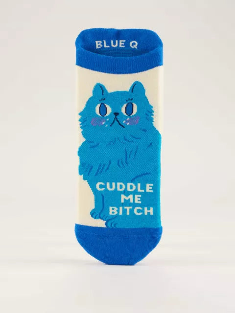 Blue Q | Sneaker Socks | Cuddle Me Bitch Socks Size S-M