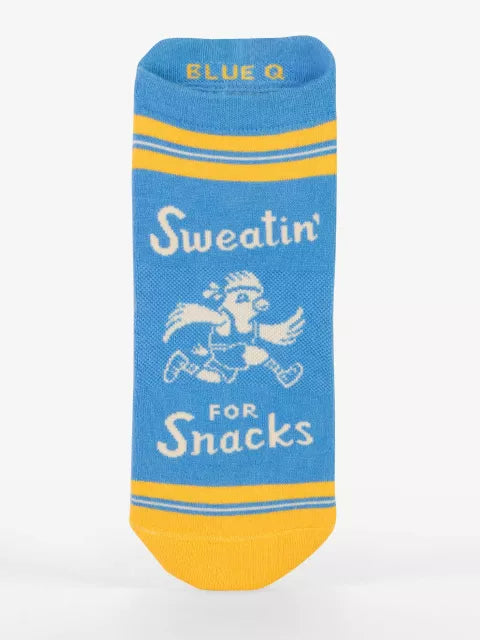 Blue Q | Sneaker Socks | Sweatin' for Snacks