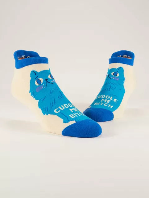 Blue Q | Sneaker Socks | Cuddle Me Bitch Socks Size S-M