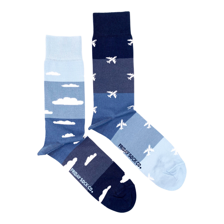 Friday Sock Co. |  Men's Socks | Plane & Clouds