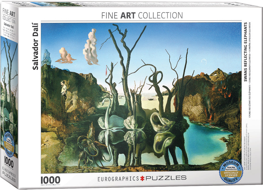 Eurographics | Salvador Dali Swans Reflecting Elephants 1000 piece puzzle