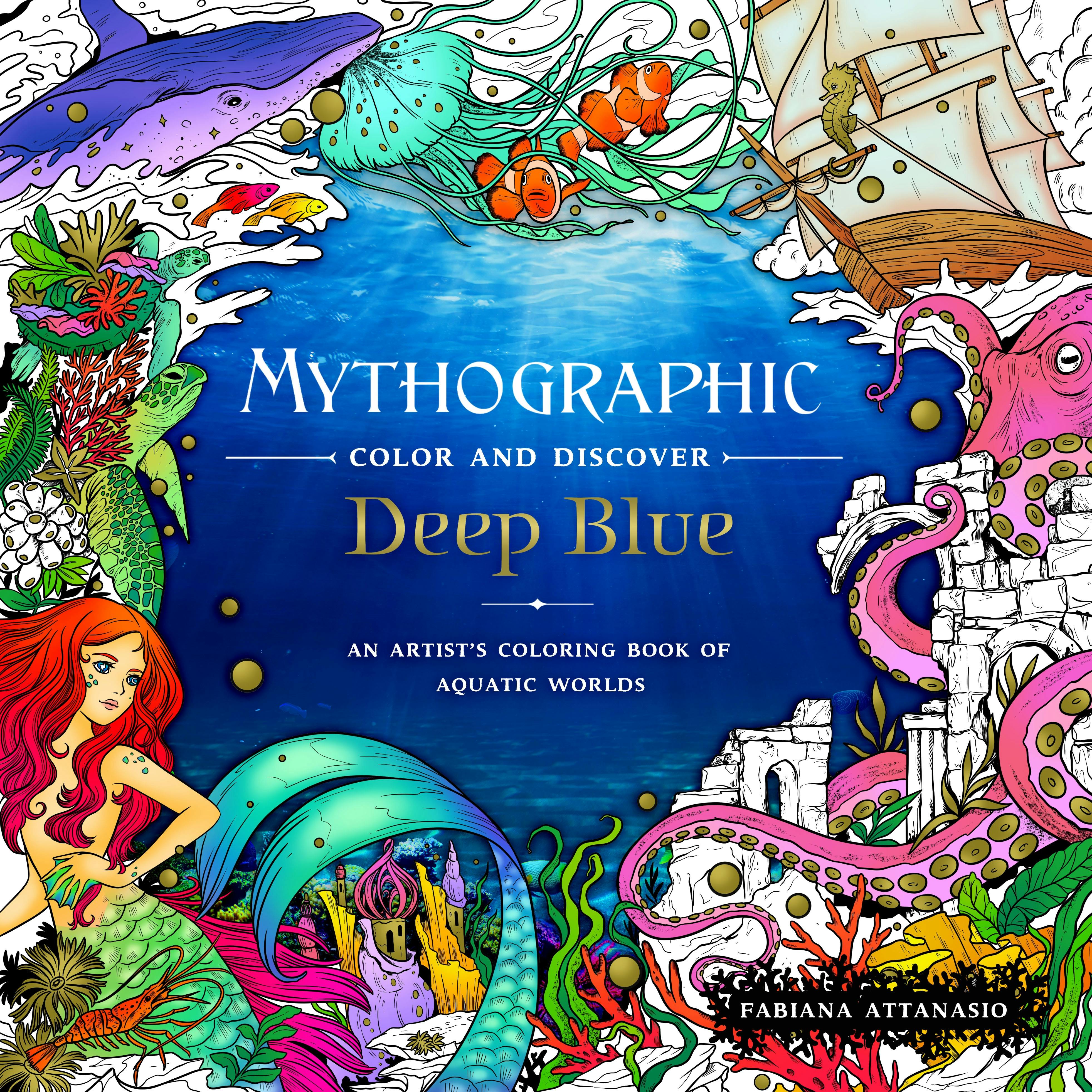 Mythographic Colouring Book | Deep Blue