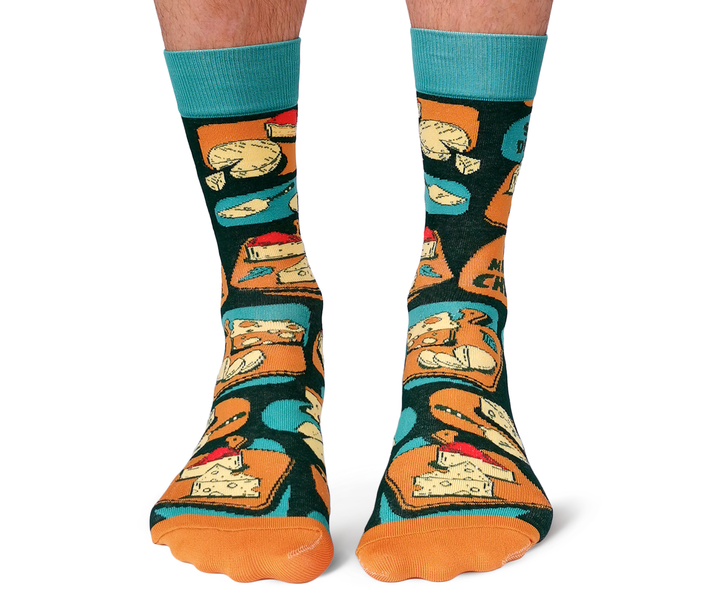 Uptown Sox | Men's Crew Socks | Cheese Dreams