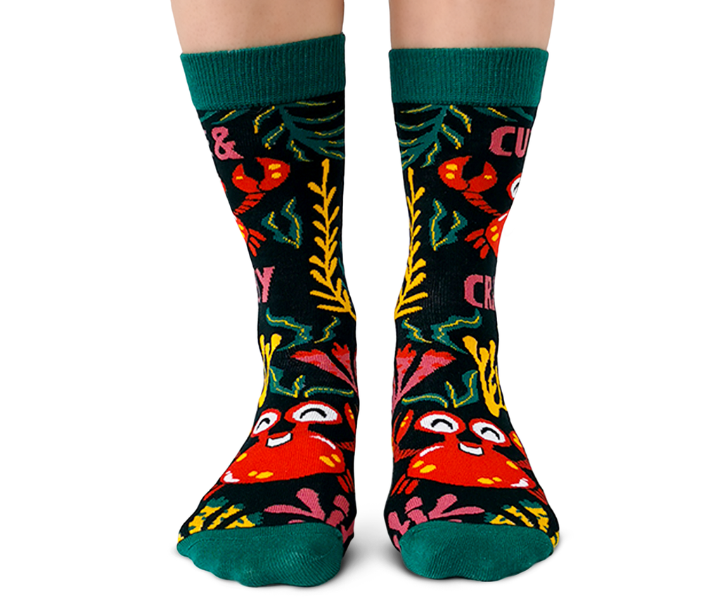 Uptown Sox | Women's Crew Socks | Cute and Crabby