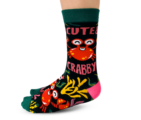 Uptown Sox | Women's Crew Socks | Cute and Crabby