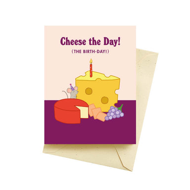 Cheese the Day Birthday Card | Seltzer Goods - Oscar & Libby's