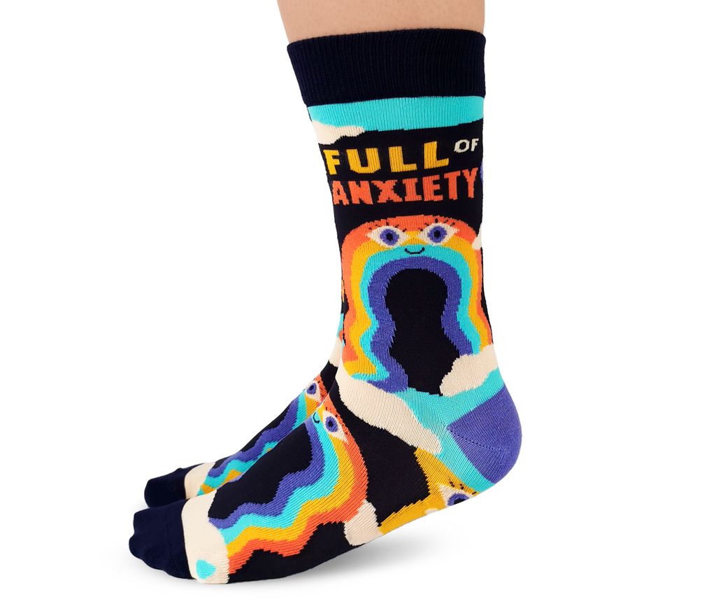 Uptown Sox | Women's Crew Socks | Full of Anxiety