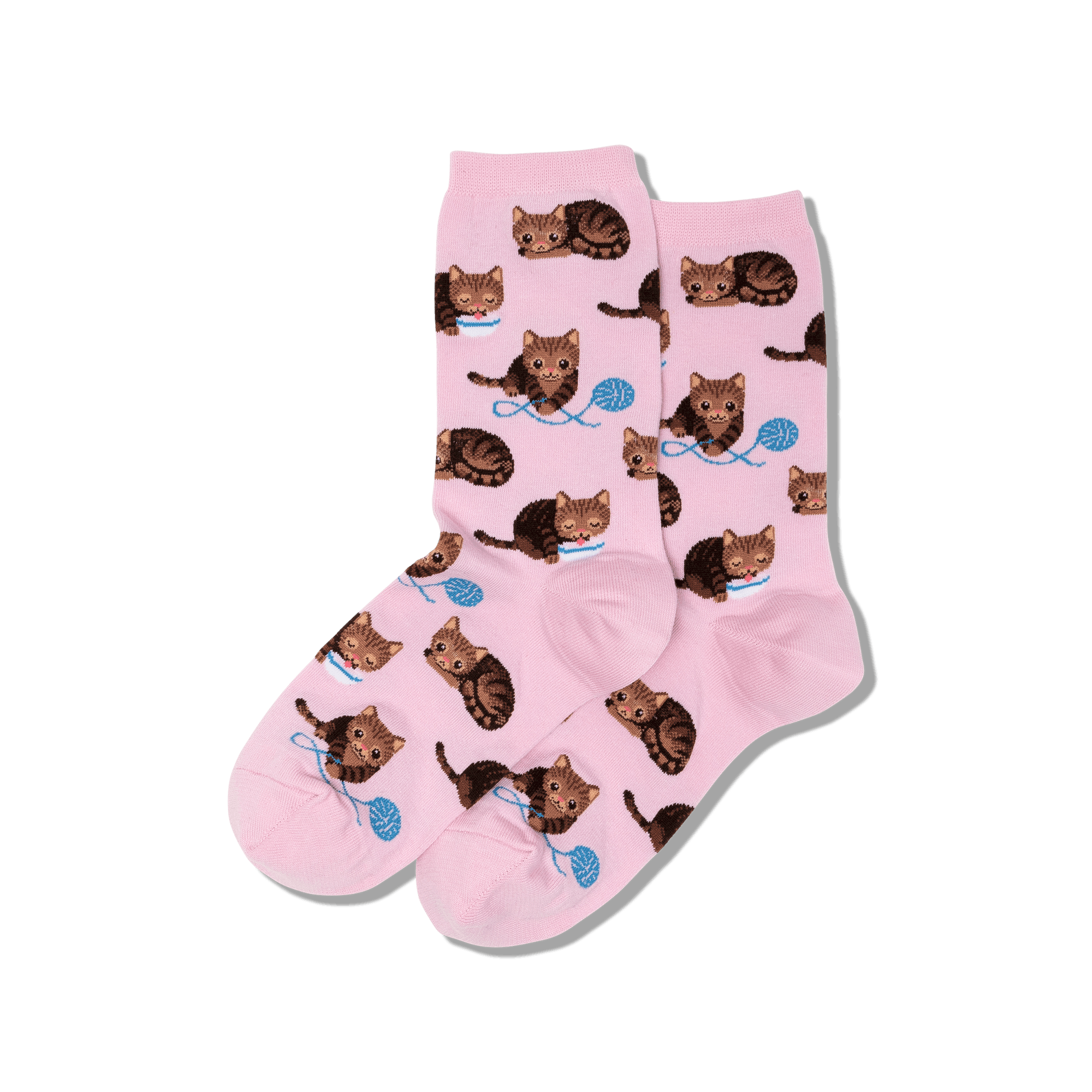 HotSox Women's | Cat with Yarn Crew Socks