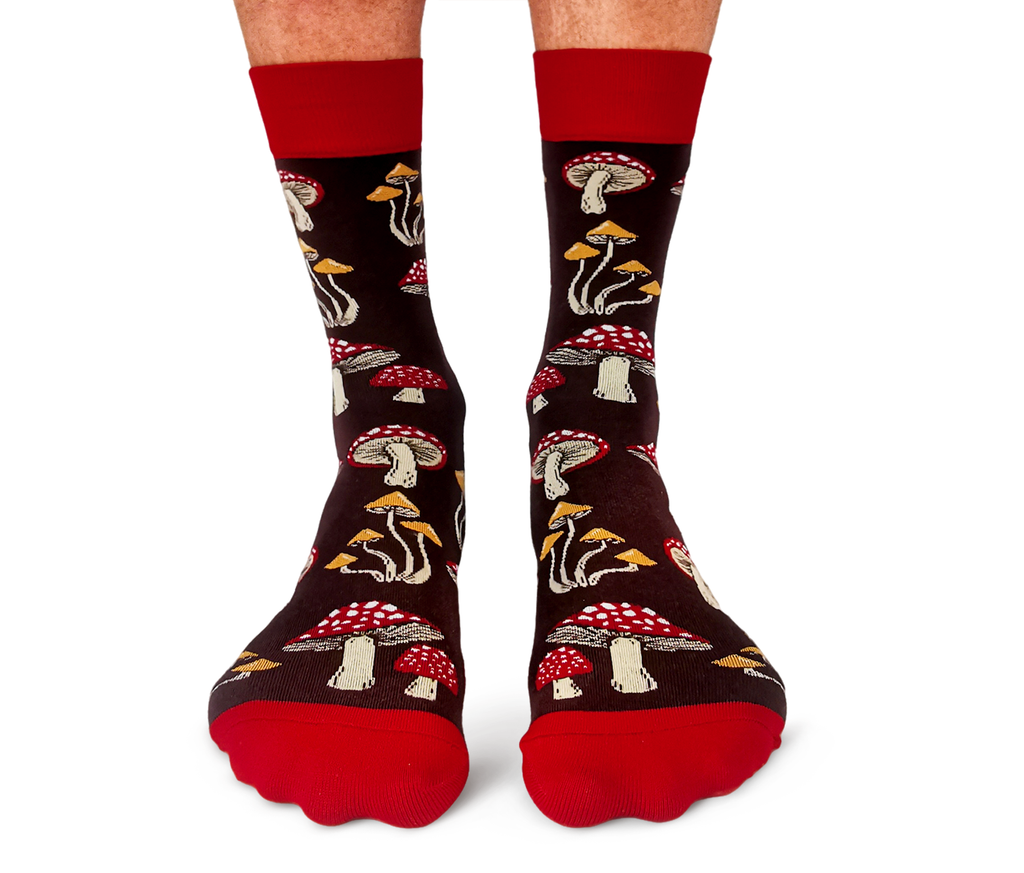 Uptown Sox | Men's Crew Socks | Mushroom Magic