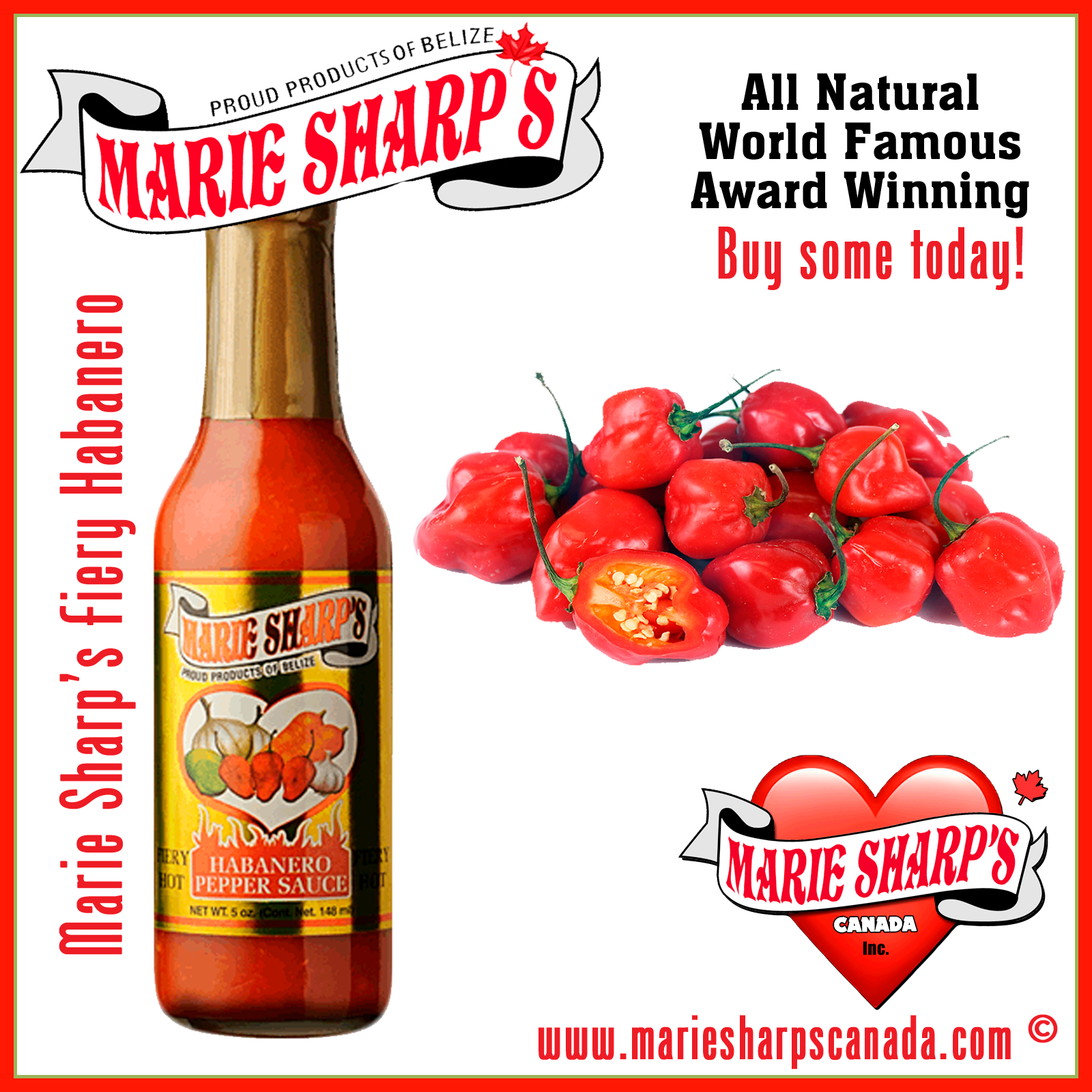 Marie Sharp's | Mini Fiery Habanero Pepper Sauce