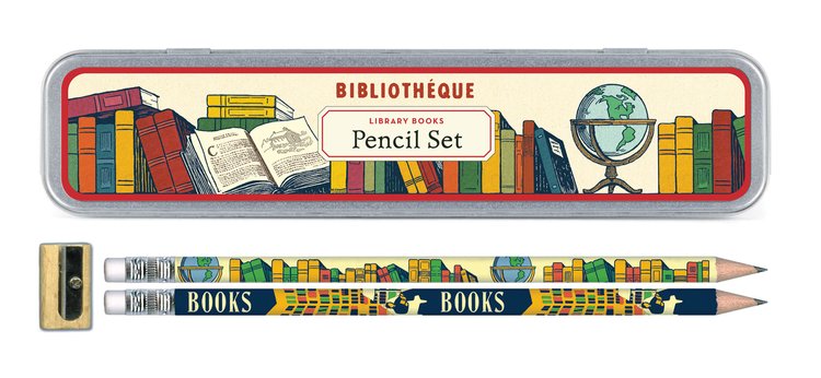 Library Books Pencil Set | Cavallini