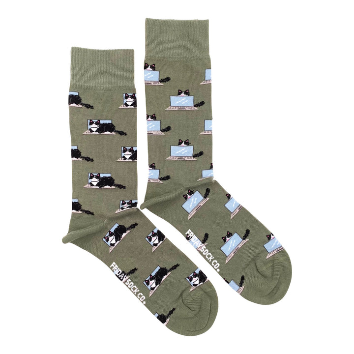 Friday Sock Co. |  Men's Socks | Fluffy Cat