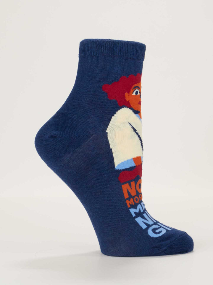 Blue Q | Women's Ankle Socks | No More Mr. Nice Girl