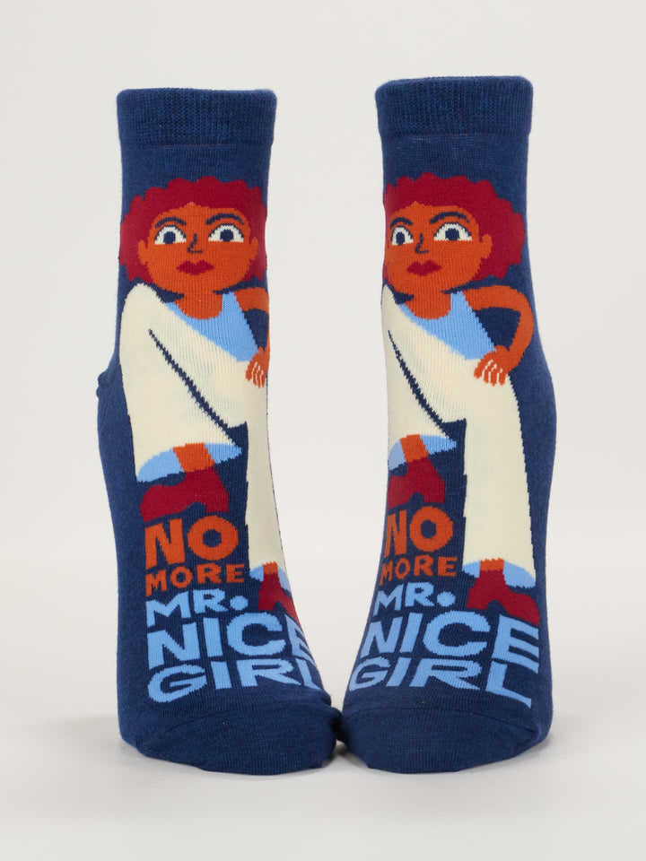 Blue Q | Women's Ankle Socks | No More Mr. Nice Girl