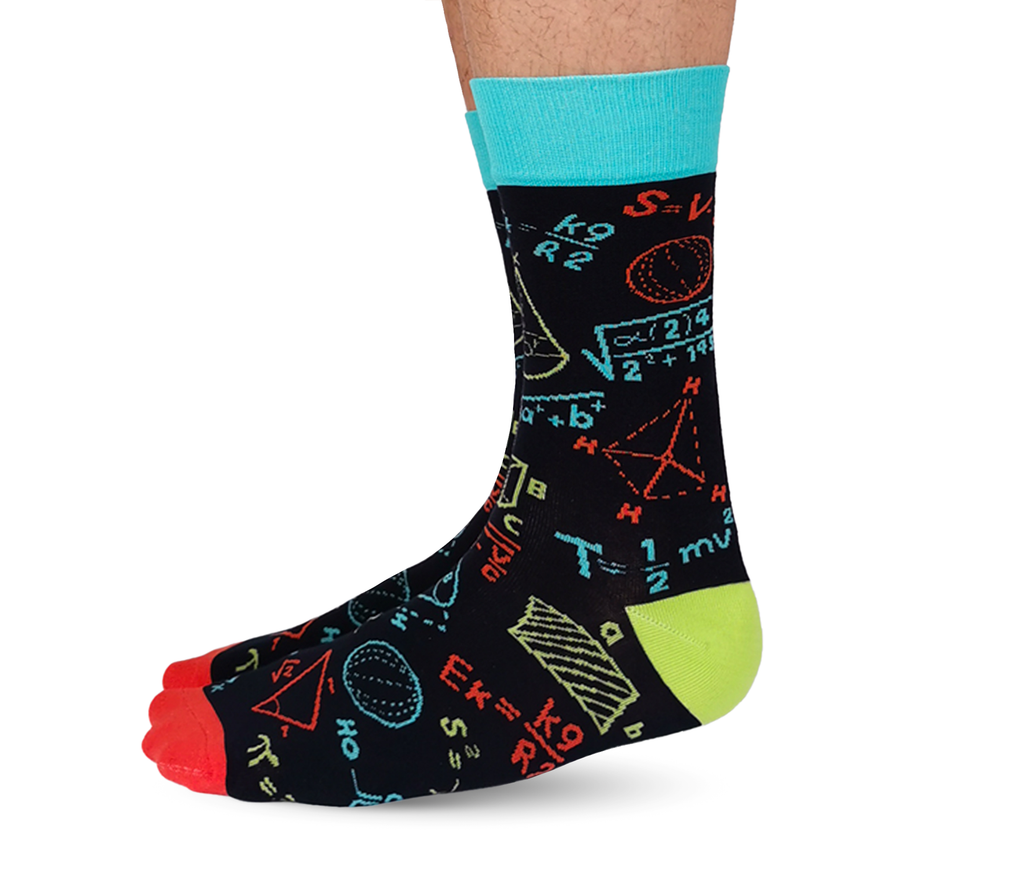 Uptown Sox | Men's Crew Socks | Math Attack