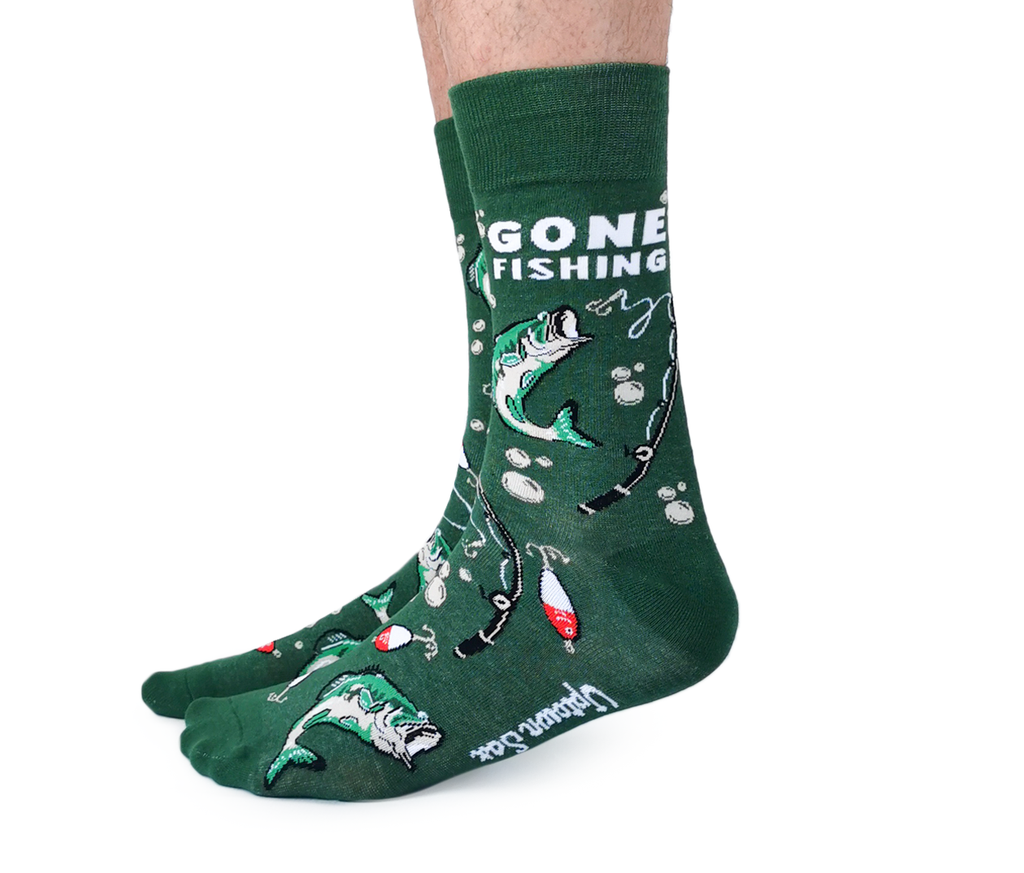 Uptown Sox | Men's Crew Socks | Gone Fishing