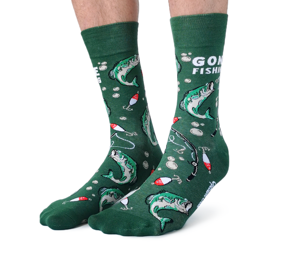 Uptown Sox | Men's Crew Socks | Gone Fishing