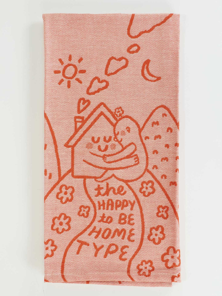 The Happy To Be Home Type Dish Towel | Blue Q