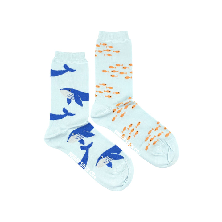 Friday Sock Co. |  Women's Socks | Fish & Blue Whales