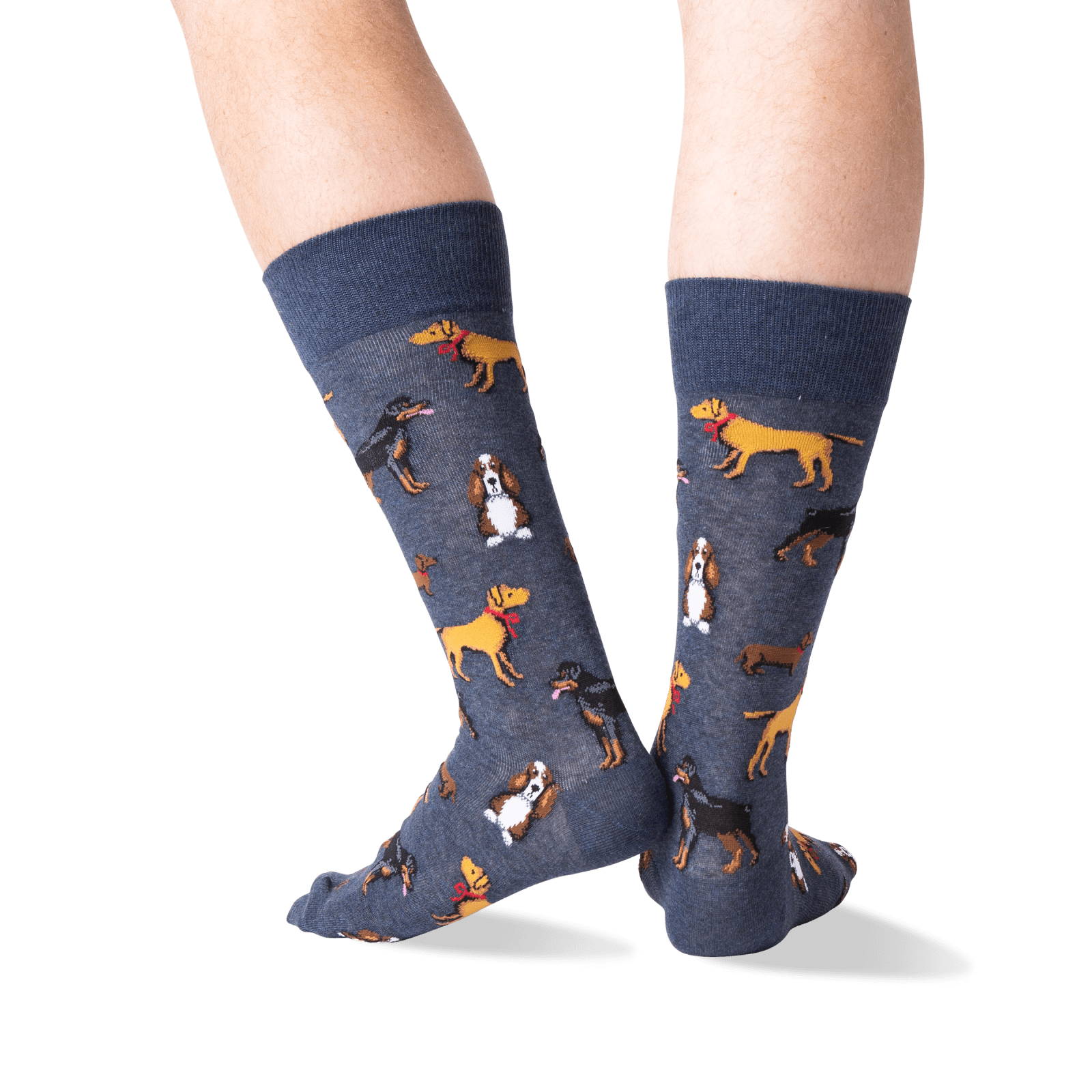 HotSox Men's | Multi Dogs Crew Socks