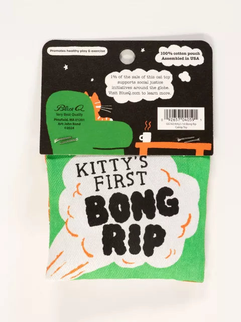 Catnip Toy - Kitty's First Bong Rip