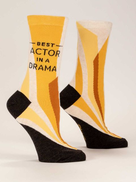Blue Q | Women's Crew Socks | Best Actor in Drama - Oscar & Libby's