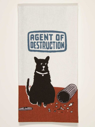 Agent of Destruction Dish Towel | Blue Q - Oscar & Libby's