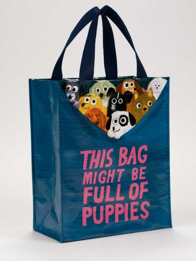 Blue Q Handy Tote - Might Be Full of Puppies - Oscar & Libby's