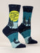 Blue Q | Women's Crew Socks | Dragons and Wizards and Shit - Oscar & Libby's