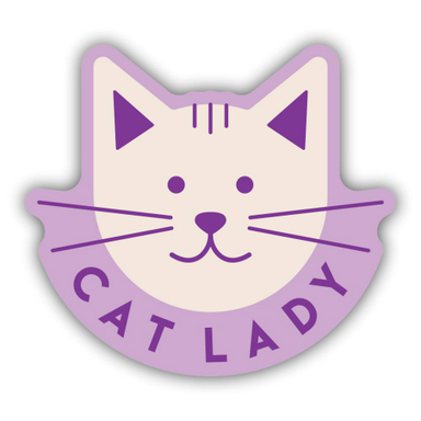 Cat Lady Sticker - Oscar & Libby's