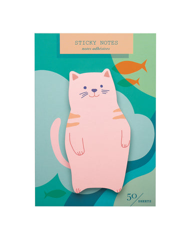 Gone Fishing Cat Sticky Notes | Girl of All Work - Oscar & Libby's