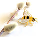 Honey Bee Enamel Pin  |Crystal Driedger Art - Oscar & Libby's