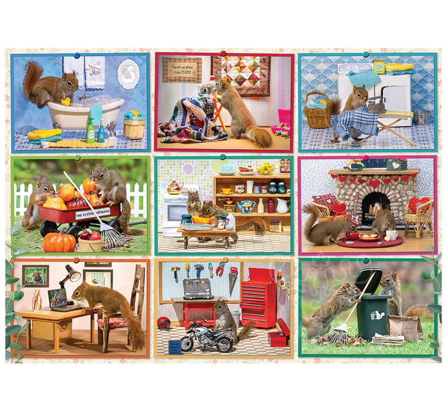 Cobble Hill | Squirrels at Home 1000 piece puzzle