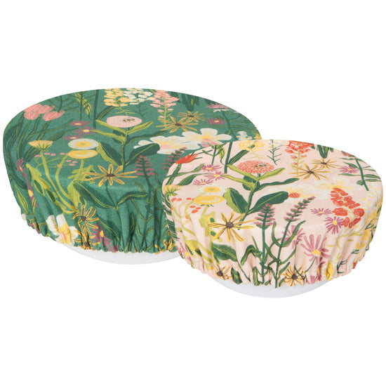 Bowl Covers: Set of Two - Bees & Blooms