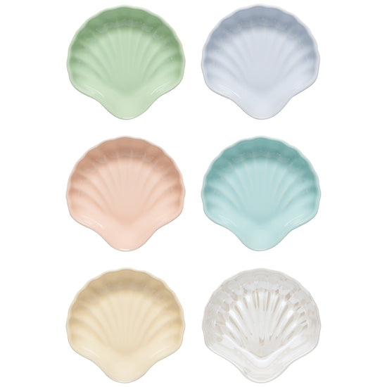 Seaside Shells Pinch Bowls - Set of Six