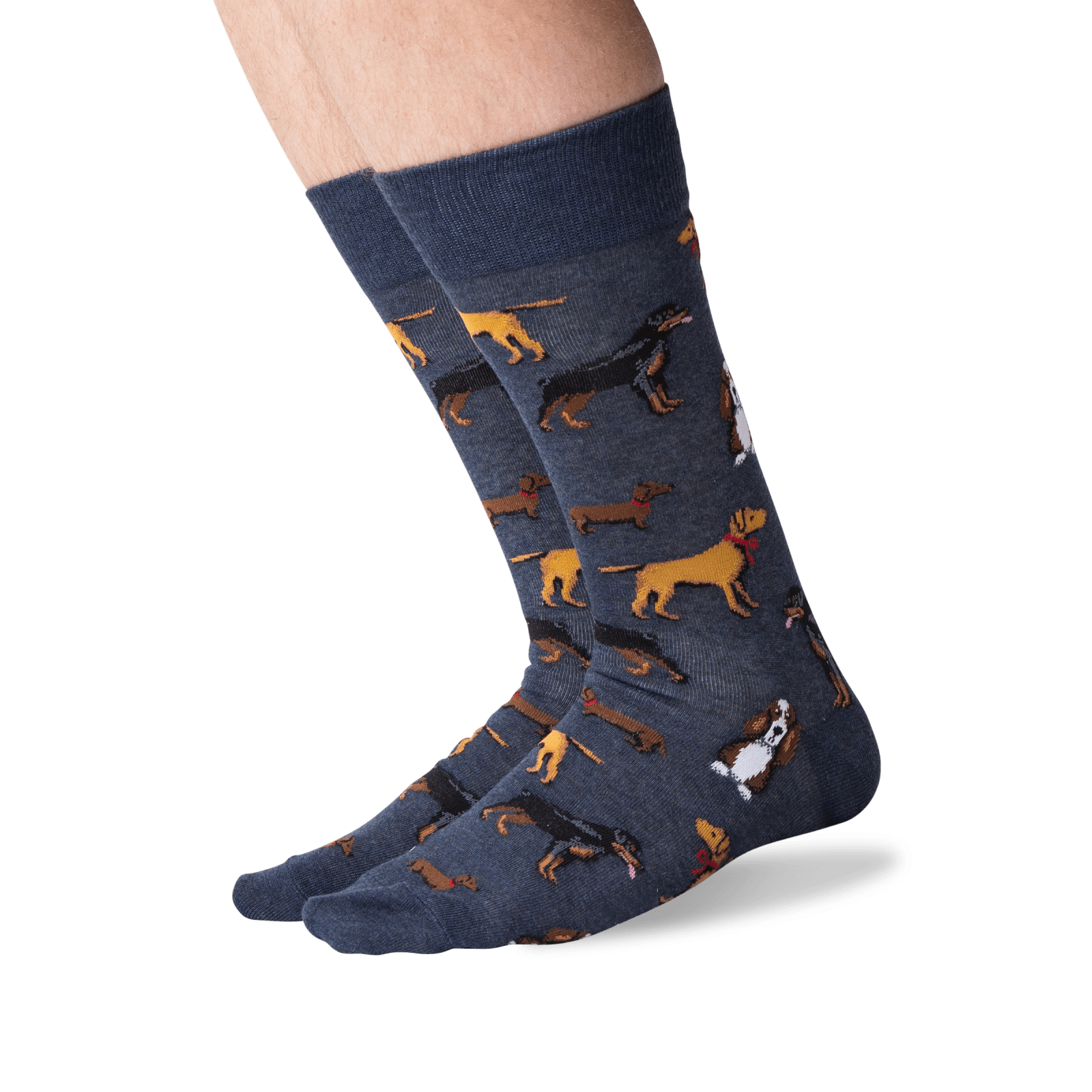 HotSox Men's | Multi Dogs Crew Socks