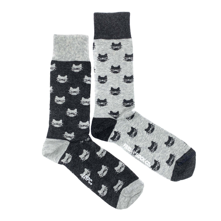 Friday Sock Co. |  Men's Socks | Inverted Grey Cat