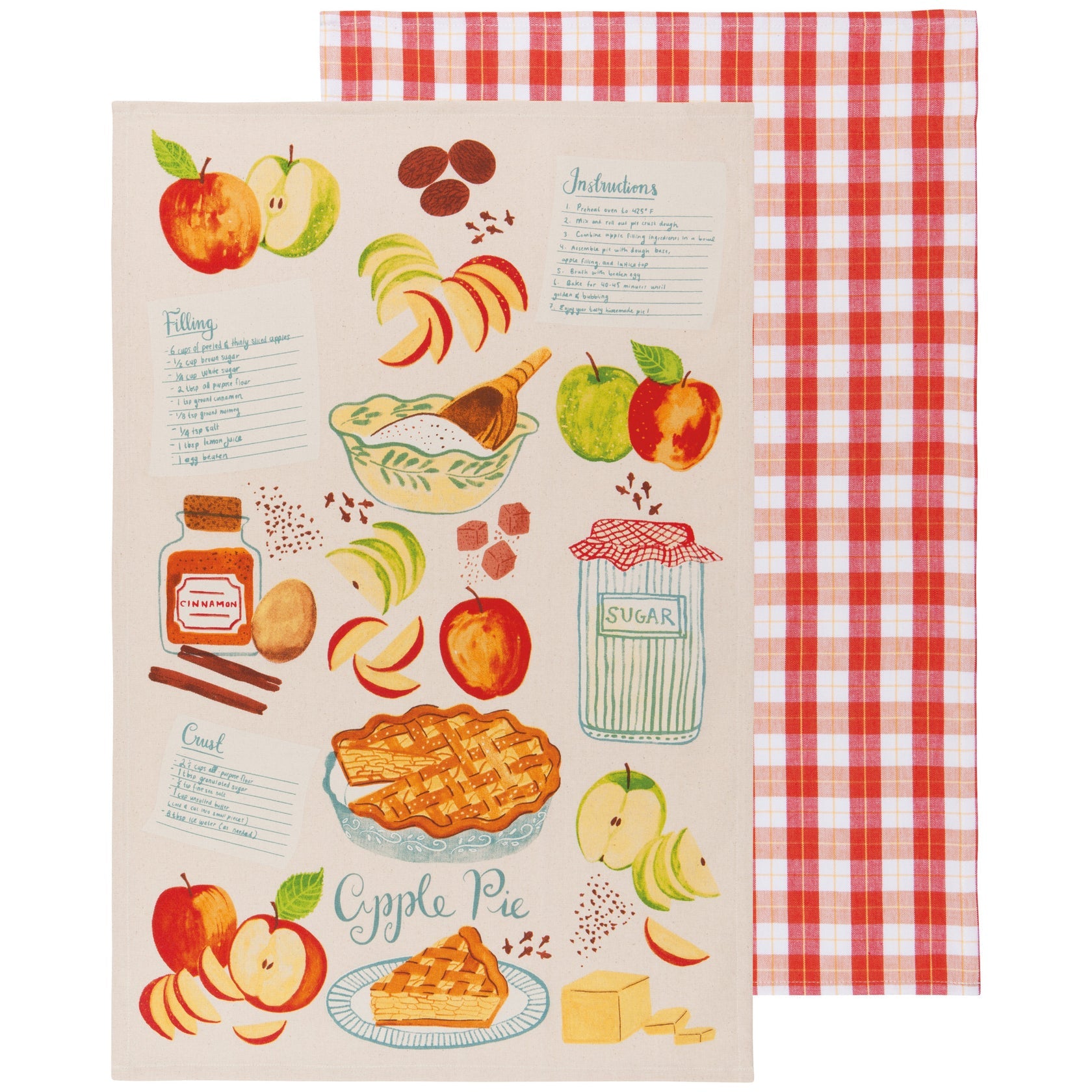 Sweet as Pie Dish Towel Set of 2 | Now Designs