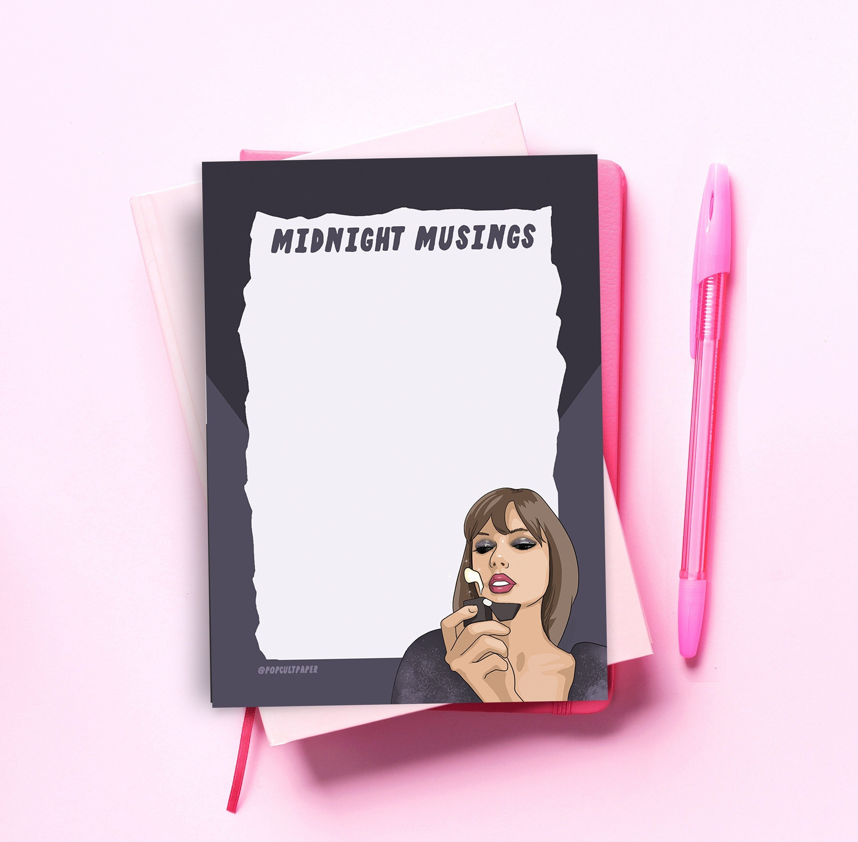 Taylor Swift Midnight Musings Notepad | Pop Cult Paper