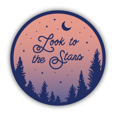 Look to the Stars Sticker - Oscar & Libby's