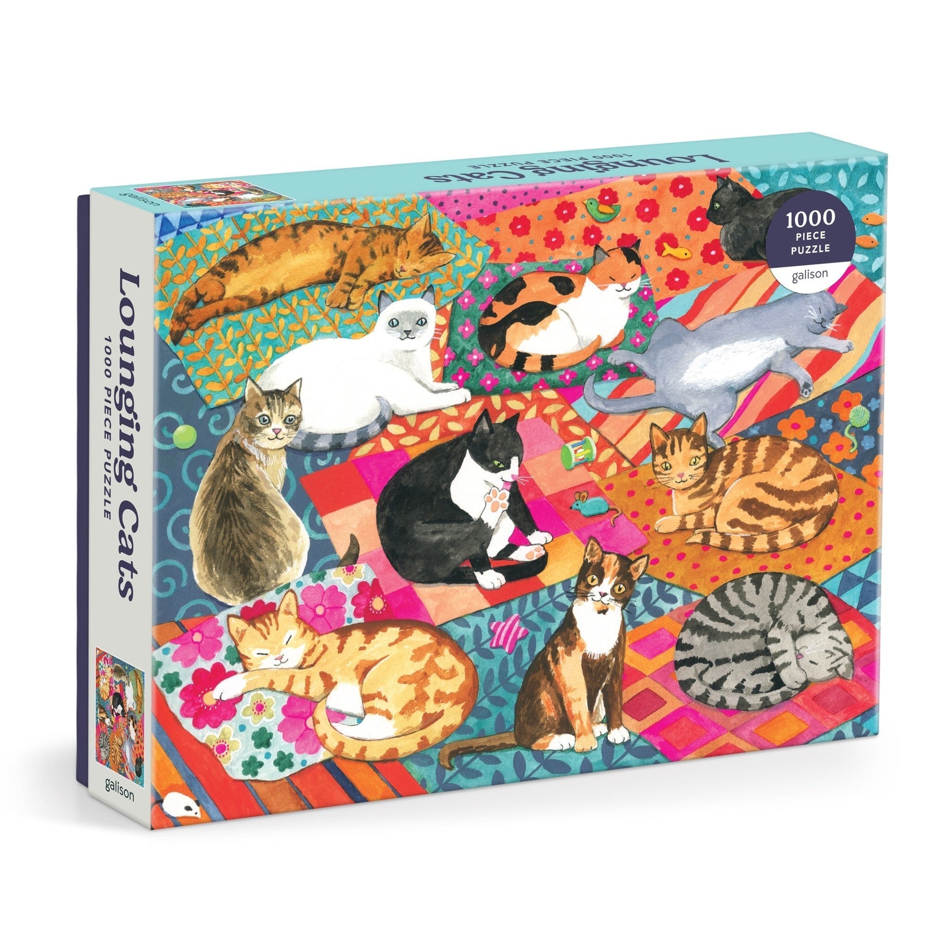 Galison | Lounging Cats 1000 Piece Puzzle