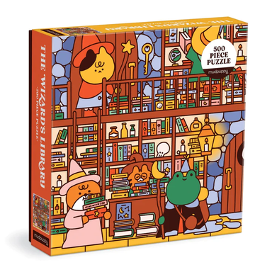 Galison | The Wizard's Library 500 piece puzzle - Oscar & Libby's